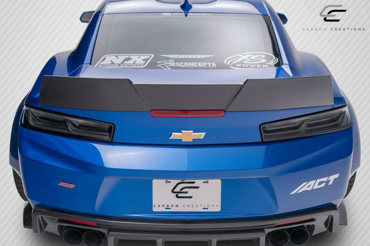 2016-2023 Chevrolet Camaro DriTech Grid Style Rear Wing Spoiler - Carbon Fiber