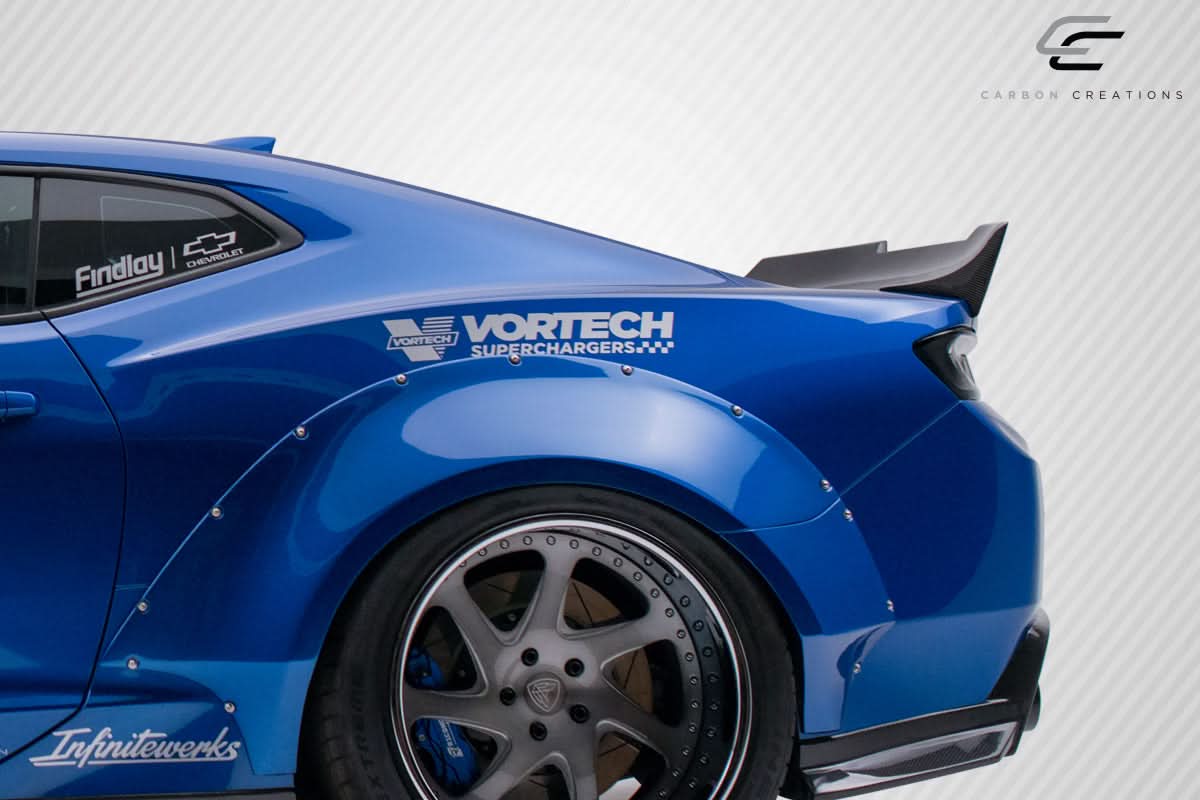 2016-2023 Chevrolet Camaro DriTech Grid Style Rear Wing Spoiler - Carbon Fiber