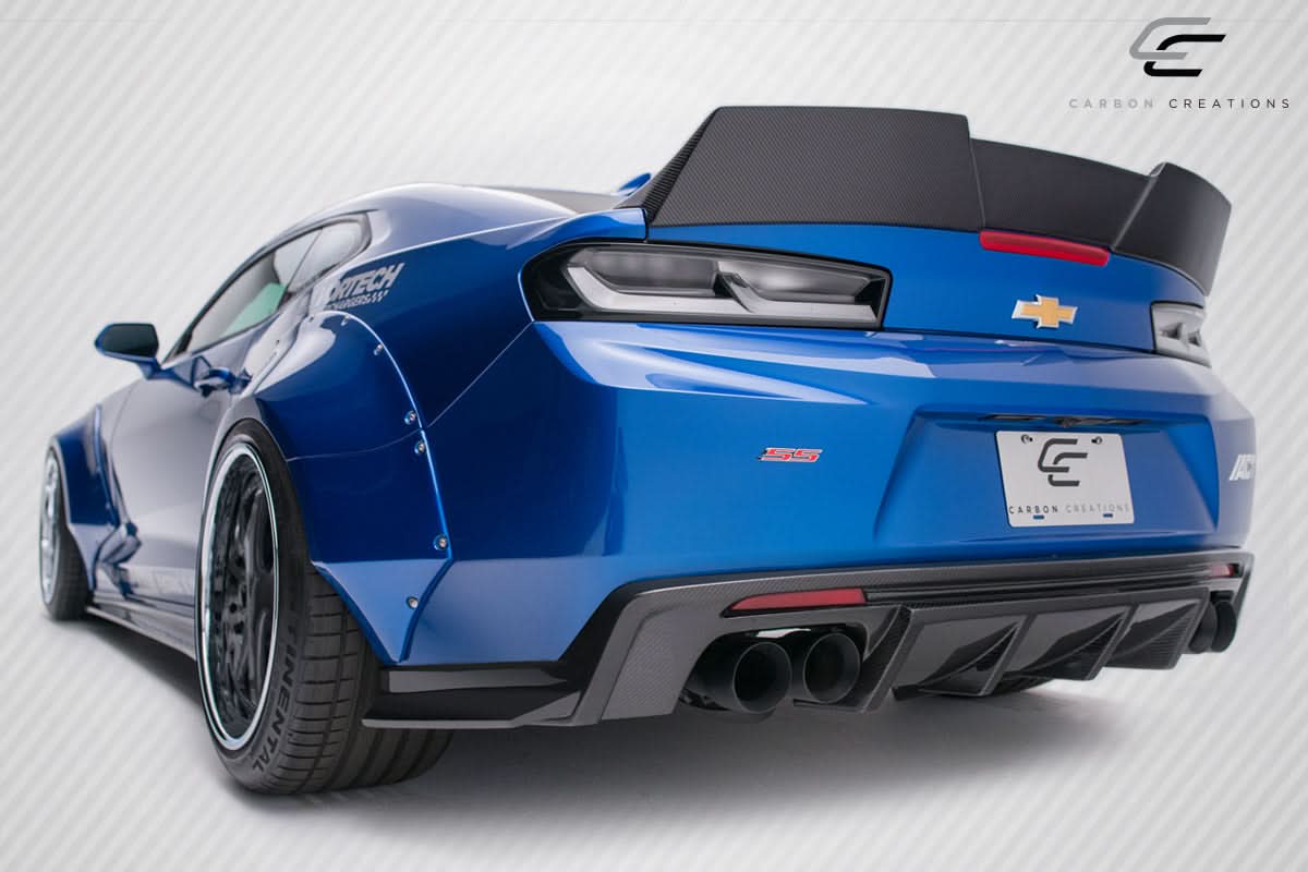 2016-2023 Chevrolet Camaro DriTech Grid Style Rear Wing Spoiler - Carbon Fiber