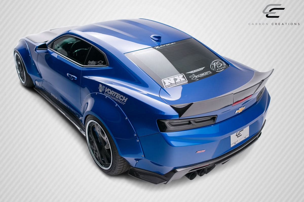 2016-2023 Chevrolet Camaro DriTech Grid Style Rear Wing Spoiler - Carbon Fiber