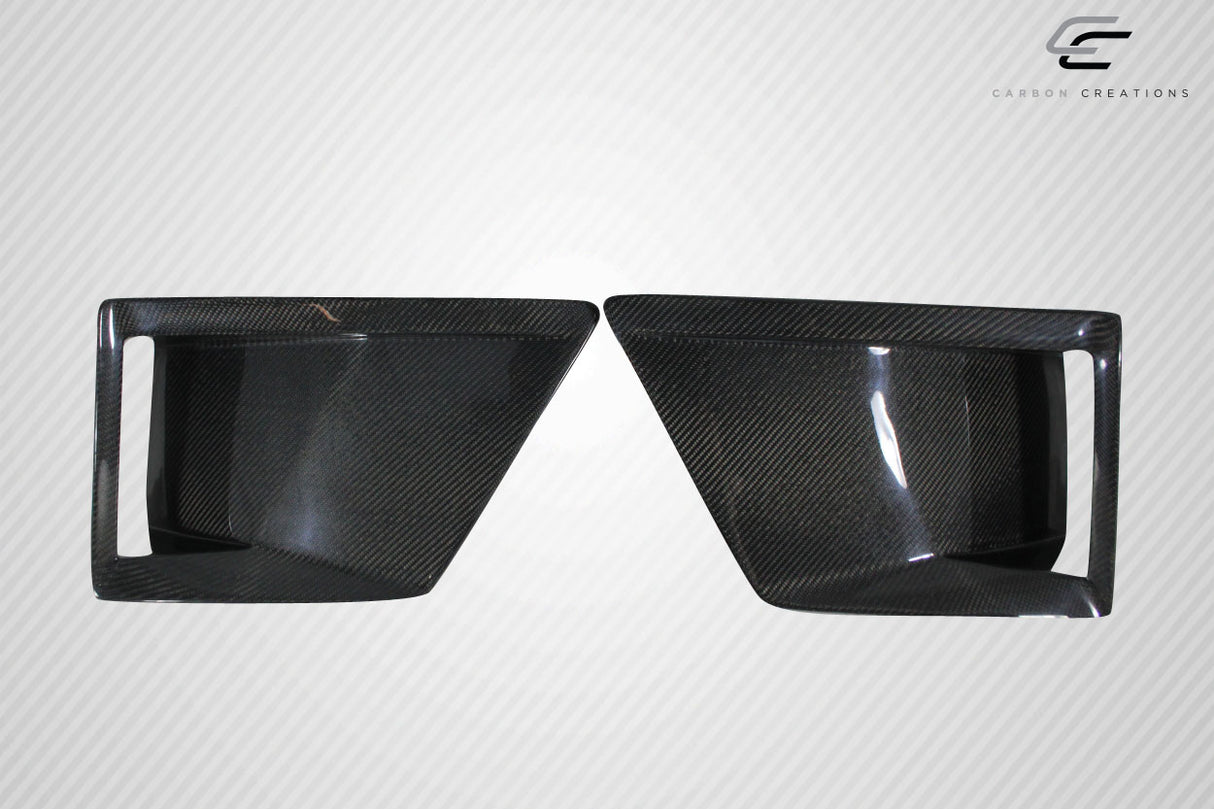 2016-2018 Chevrolet Camaro Carbon Creations DriTech Grid Front Bumper Air Duct Extensions Add Ons Spat Extensions - 2 Piece