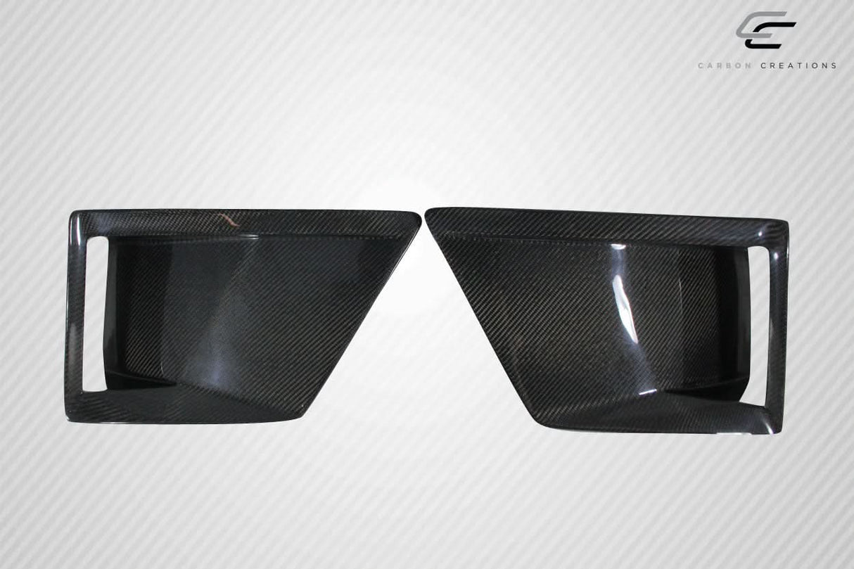 2016-2018 Chevrolet Camaro DriTech Grid Style Front Bumper Air Duct Extensions - Dry Carbon