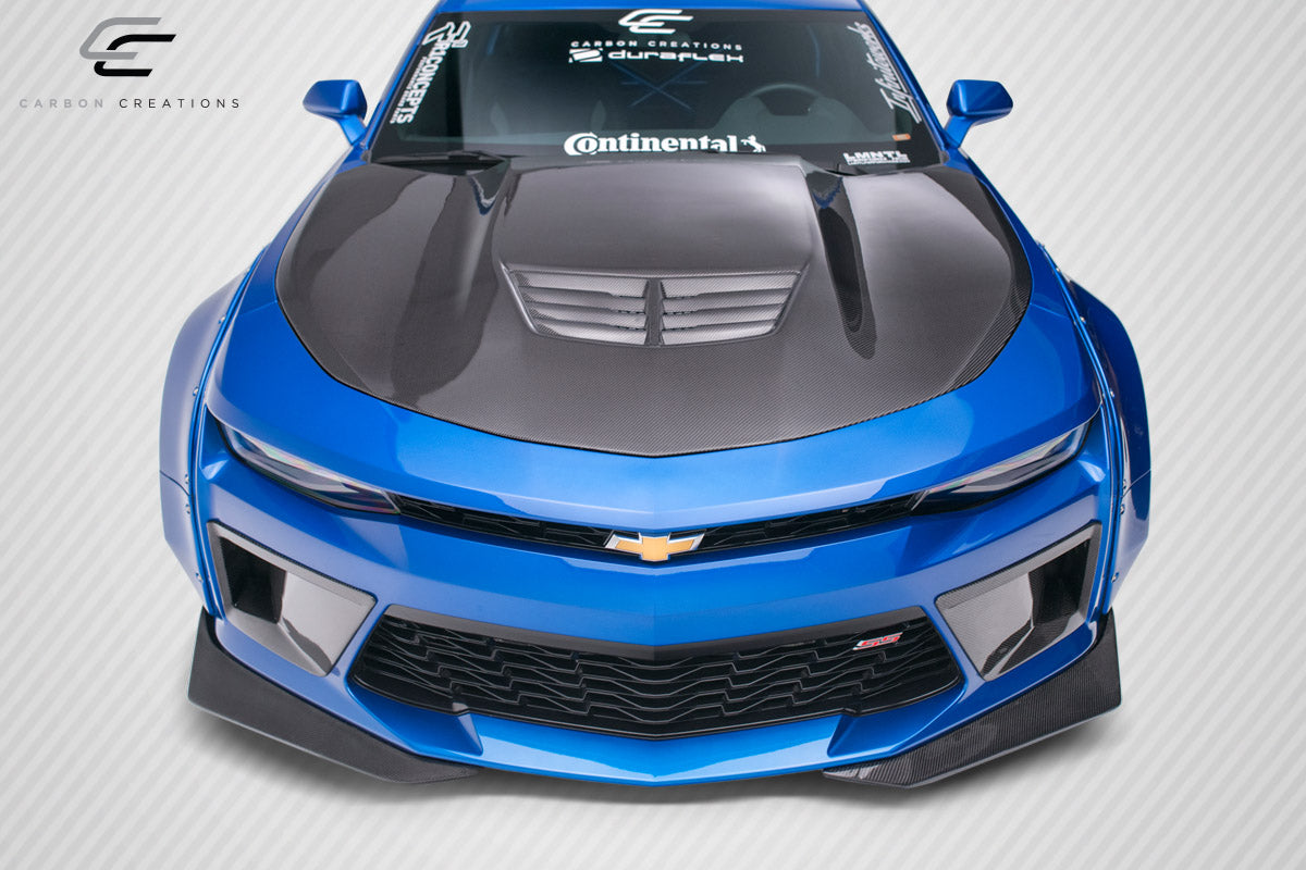 2016-2018 Chevrolet Camaro Carbon Creations DriTech Grid Front Bumper Air Duct Extensions Add Ons Spat Extensions - 2 Piece