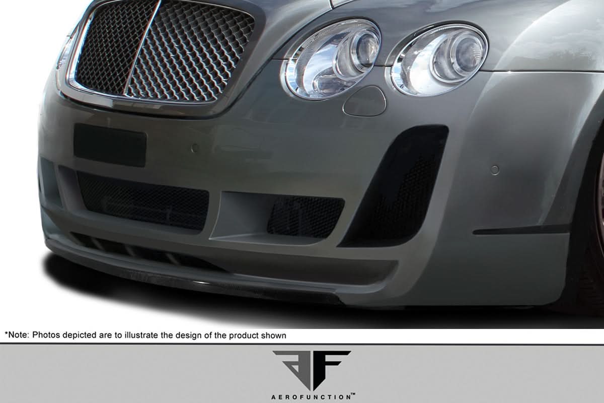 2003-2010 Bentley Continental GT AF-2 Style Front Lip Spoiler - Carbon