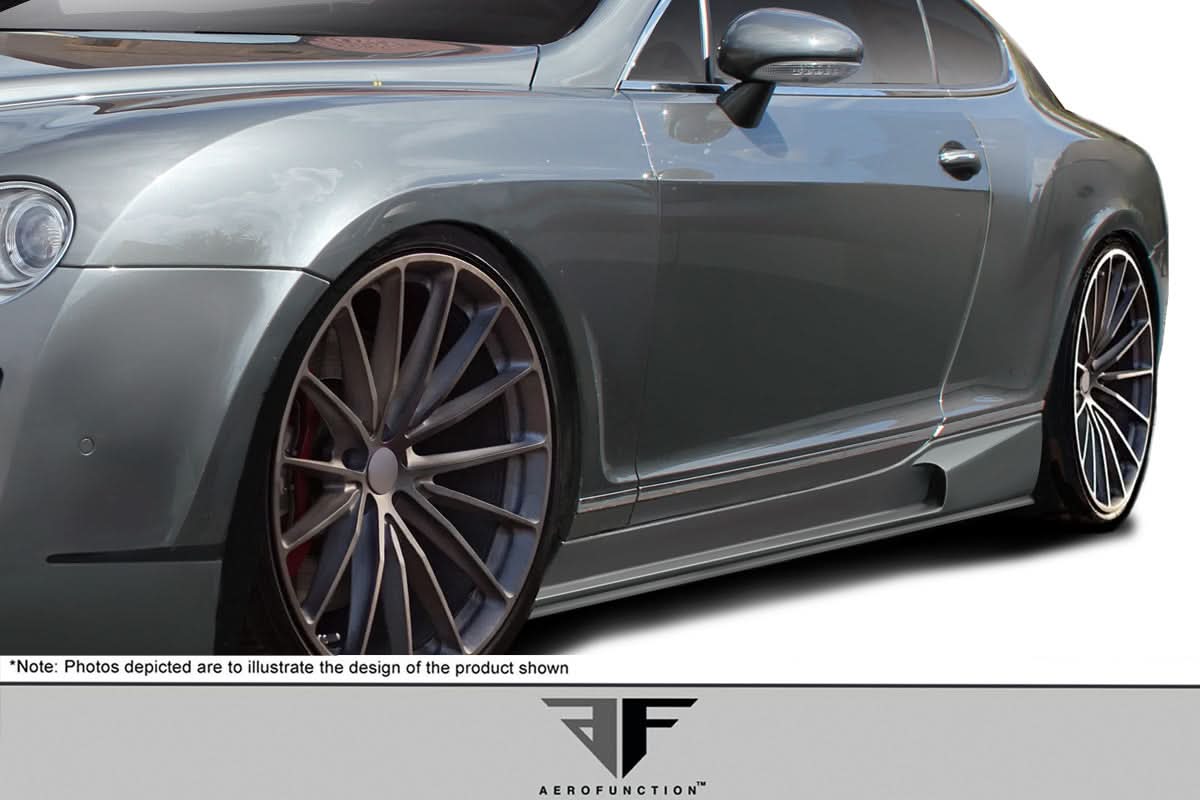 2003-2010 Bentley Continental GT GTC AF-2 Style Side Skirts - FRP