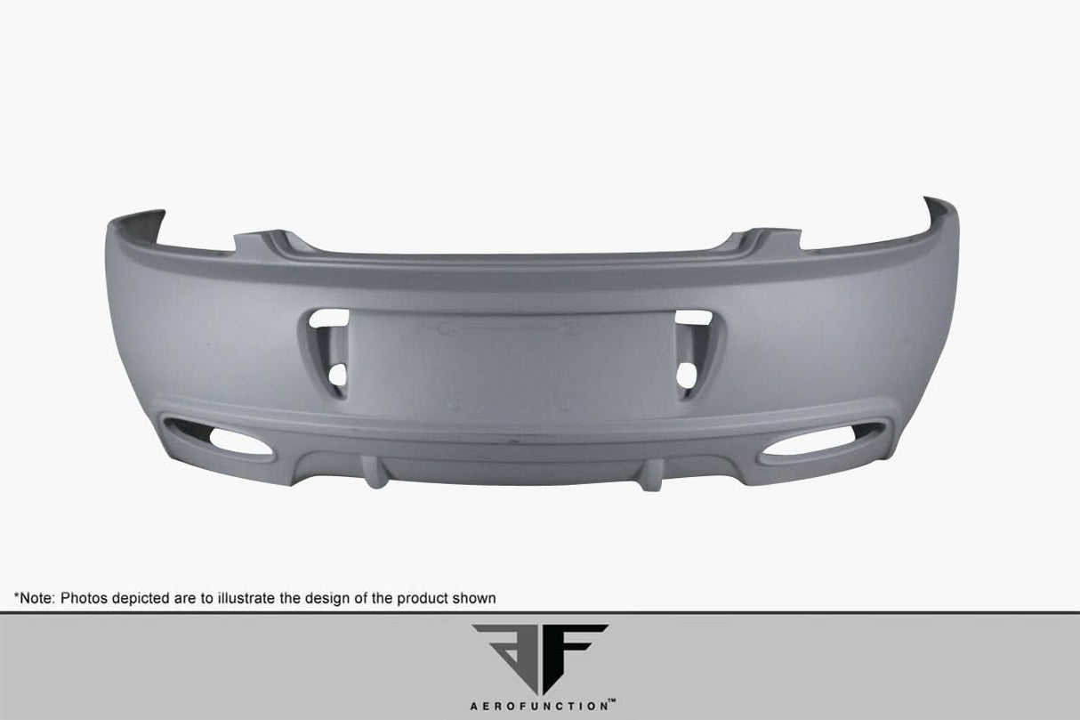 2003-2010 Bentley Continental GT GTC AF-2 Style Rear Bumper - FRP