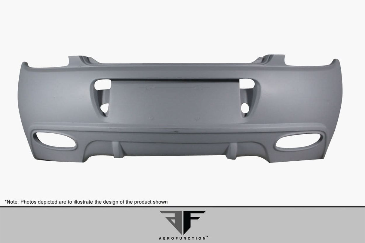 2003-2010 Bentley Continental GT GTC AF-2 Style Rear Bumper - FRP