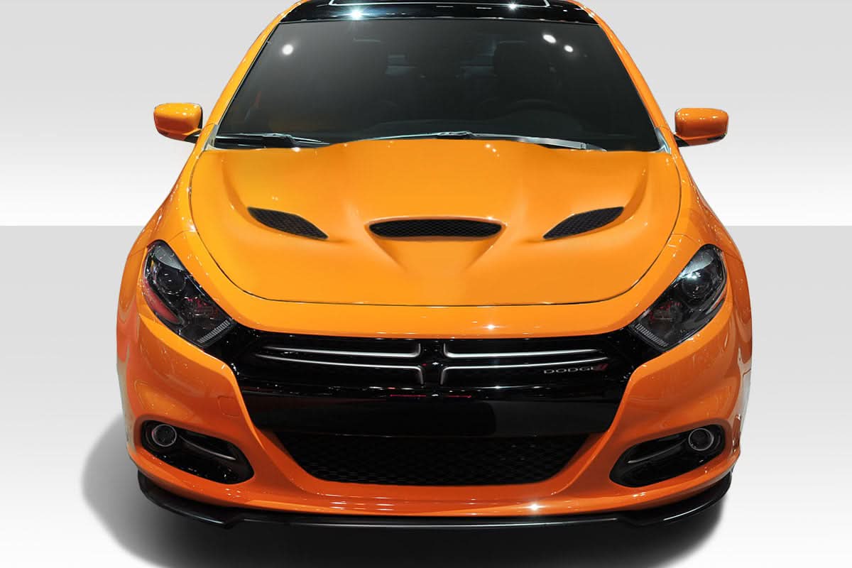 2013-2016 Dodge Dart Hellcat Look Hood - 1 Piece - FRP