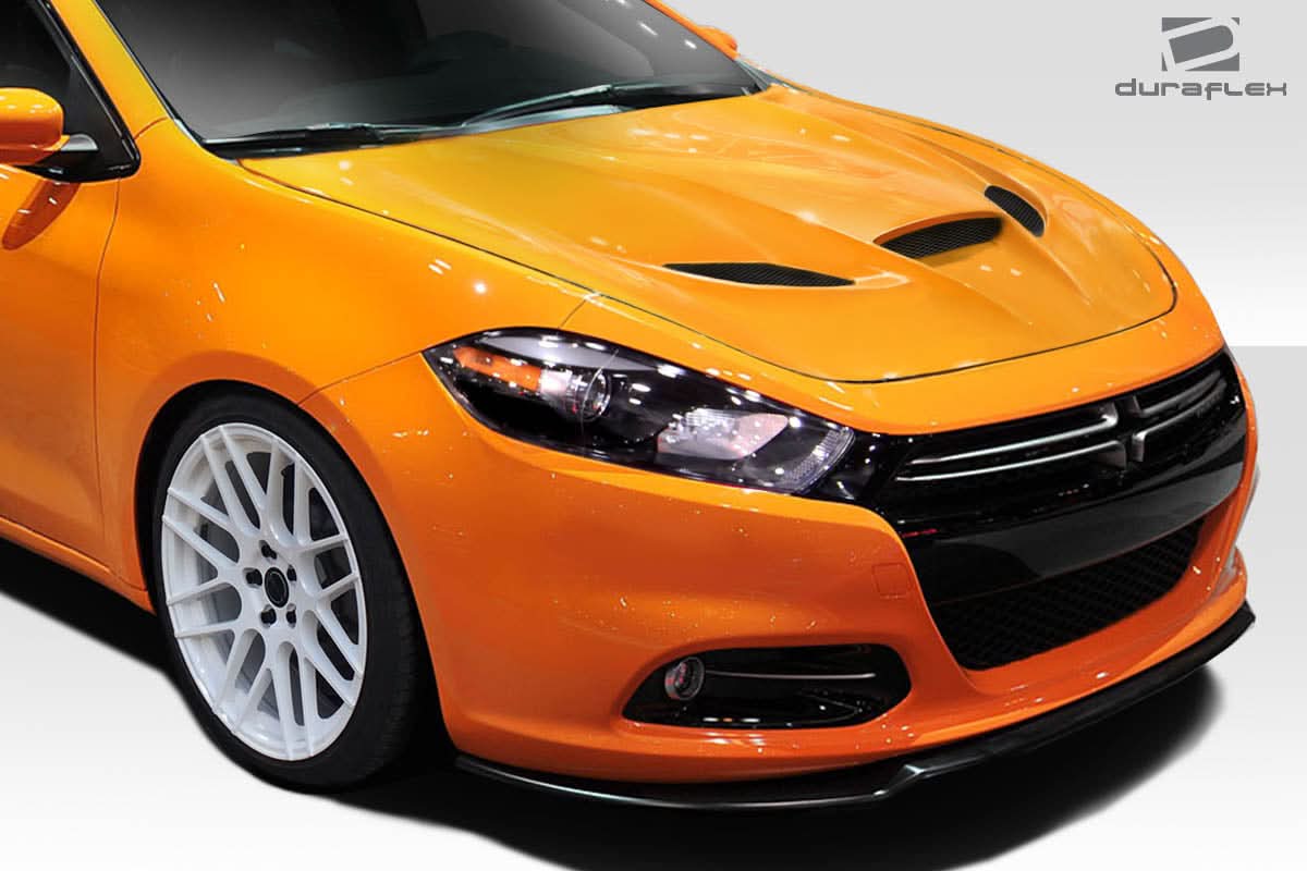 2013-2016 Dodge Dart Hellcat Look Hood - 1 Piece - FRP