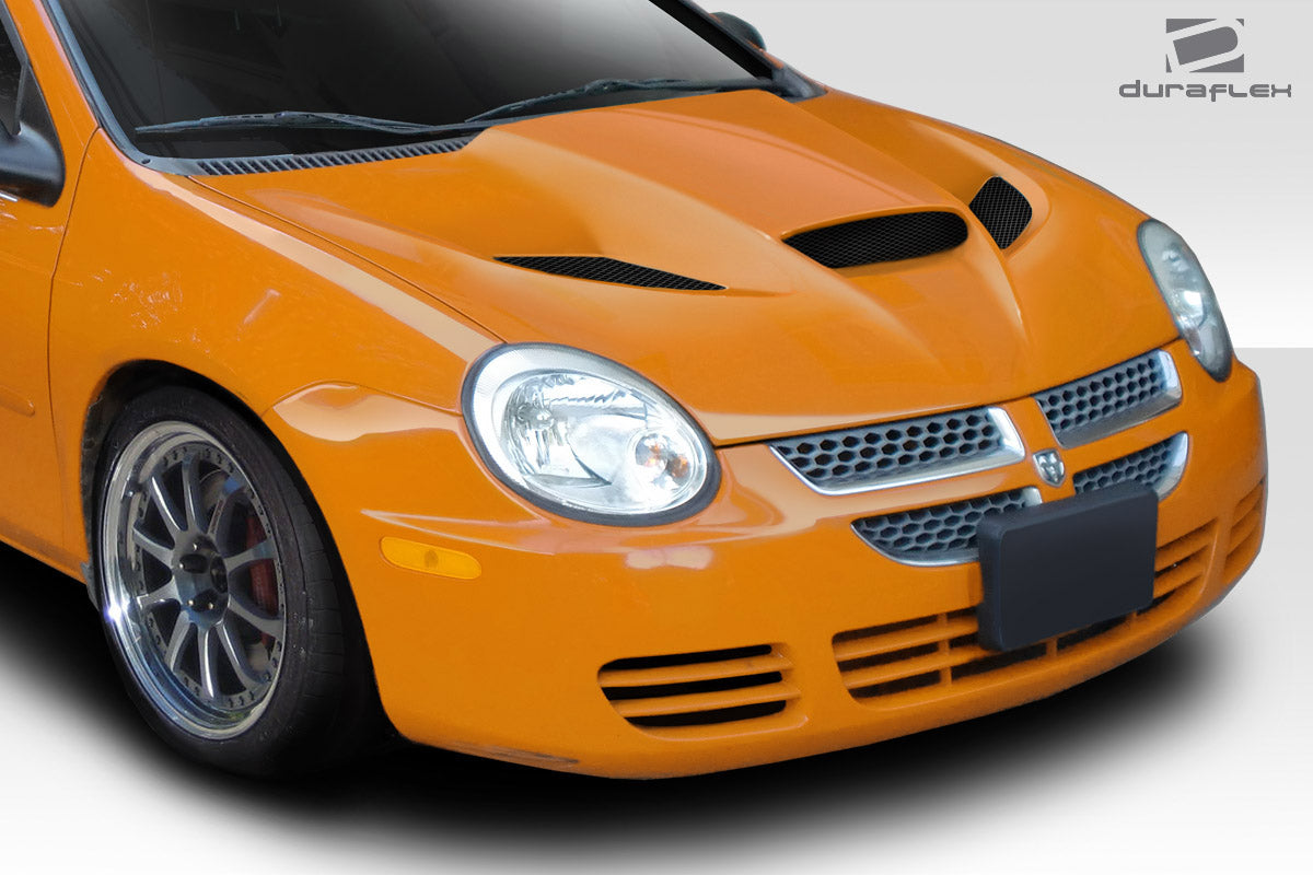 2000-2005 Dodge Neon Hellcat Look Hood - 1 Piece - FRP