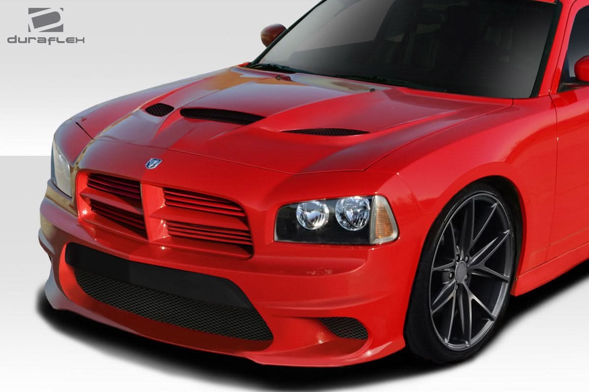2006-2010 Dodge Charger Hellcat Look Hood - 1 Piece - FRP