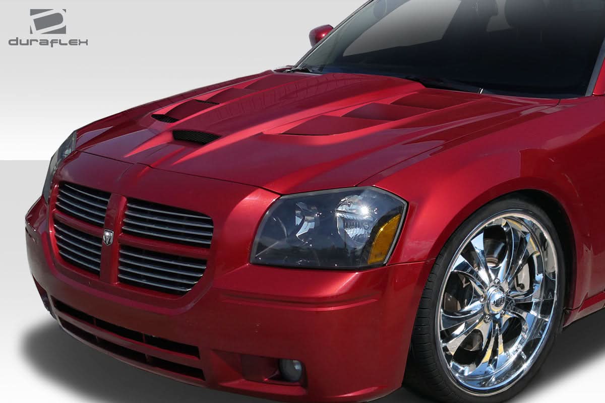 2005-2007 Dodge Magnum Viper Look Hood - 1 Piece - FRP