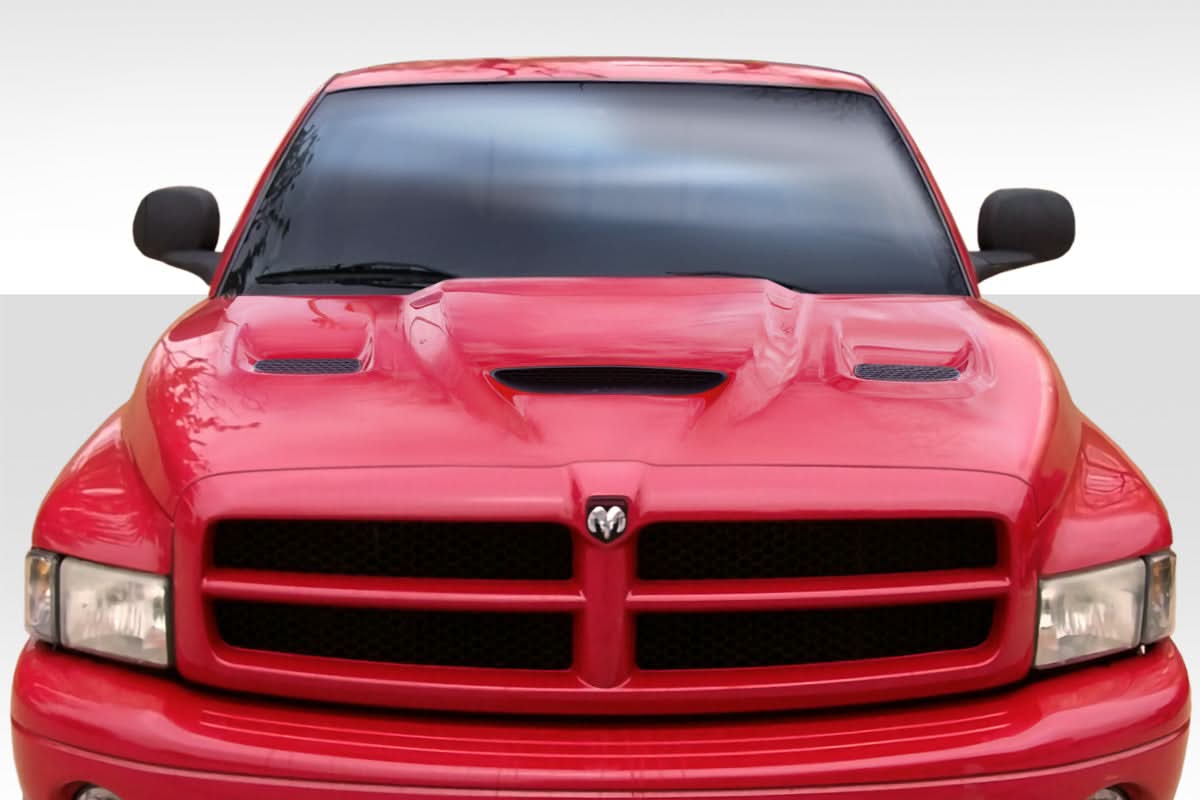 1994-2001 Dodge Ram Hellcat Look Hood - 1 Piece - FRP