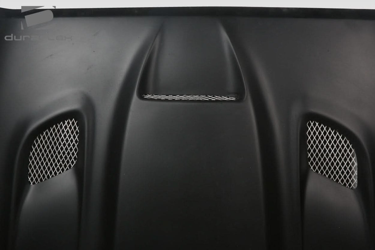 2007-2018 Jeep Wrangler Hellcat Look Hood - 1 Piece - FRP