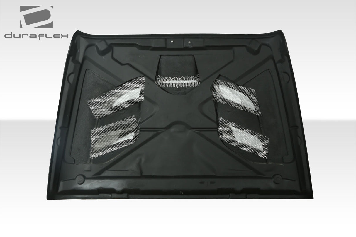 2007-2018 Jeep Wrangler Viper Look Hood - 1 Piece - FRP