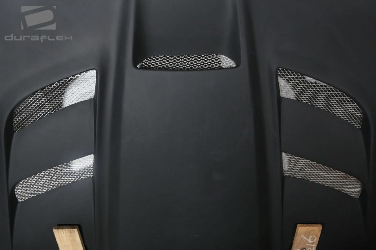 2007-2018 Jeep Wrangler Viper Look Hood - 1 Piece - FRP