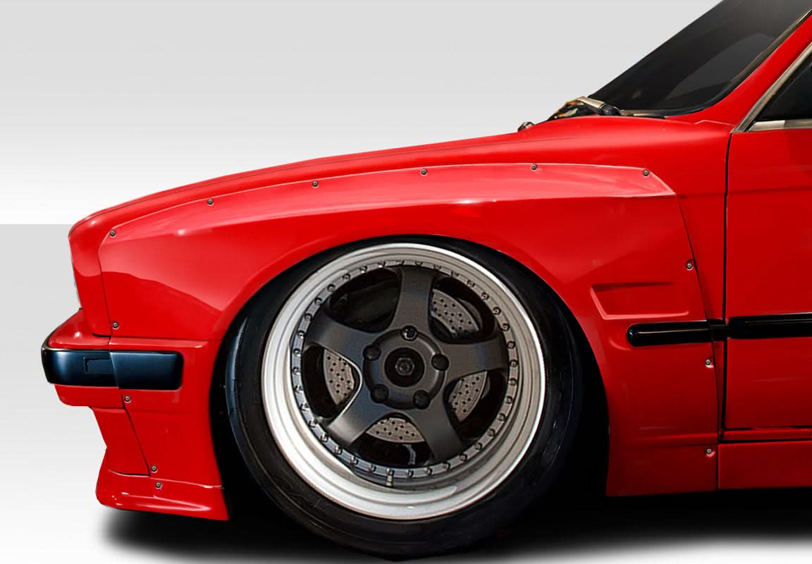 1984-1991 BMW 3 Series E30 TKO Style Wide Body Kit - FRP