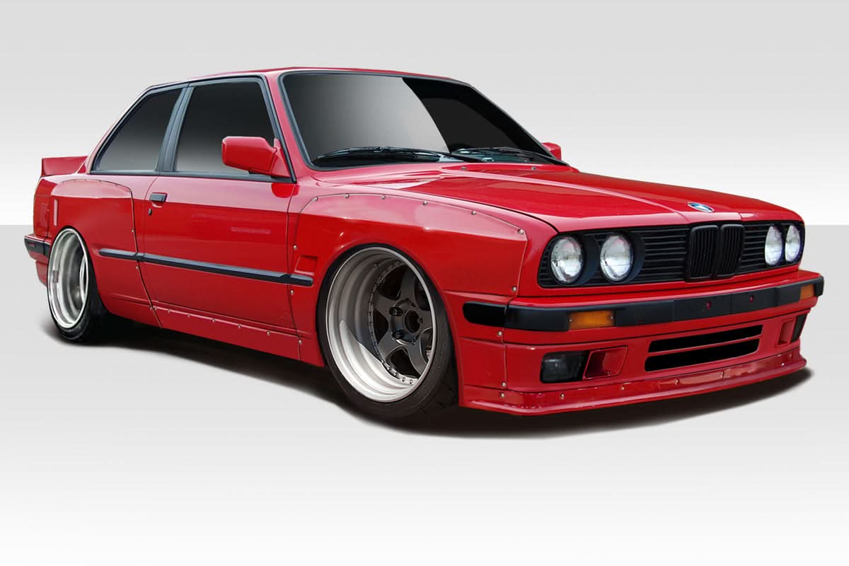 1984-1991 BMW 3 Series E30 TKO Style Wide Body Kit - FRP