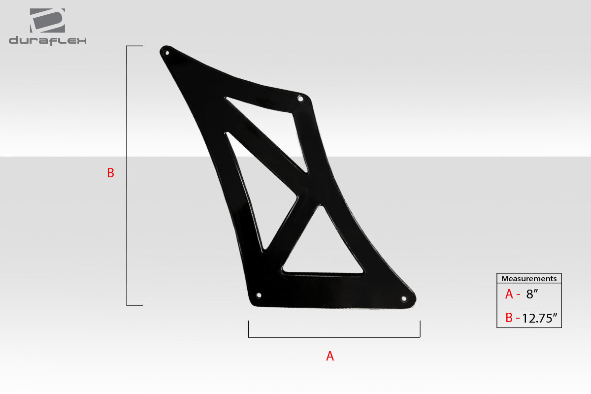 Universal 62" VRX V1 Style Short Wing Complete Kit - FRP