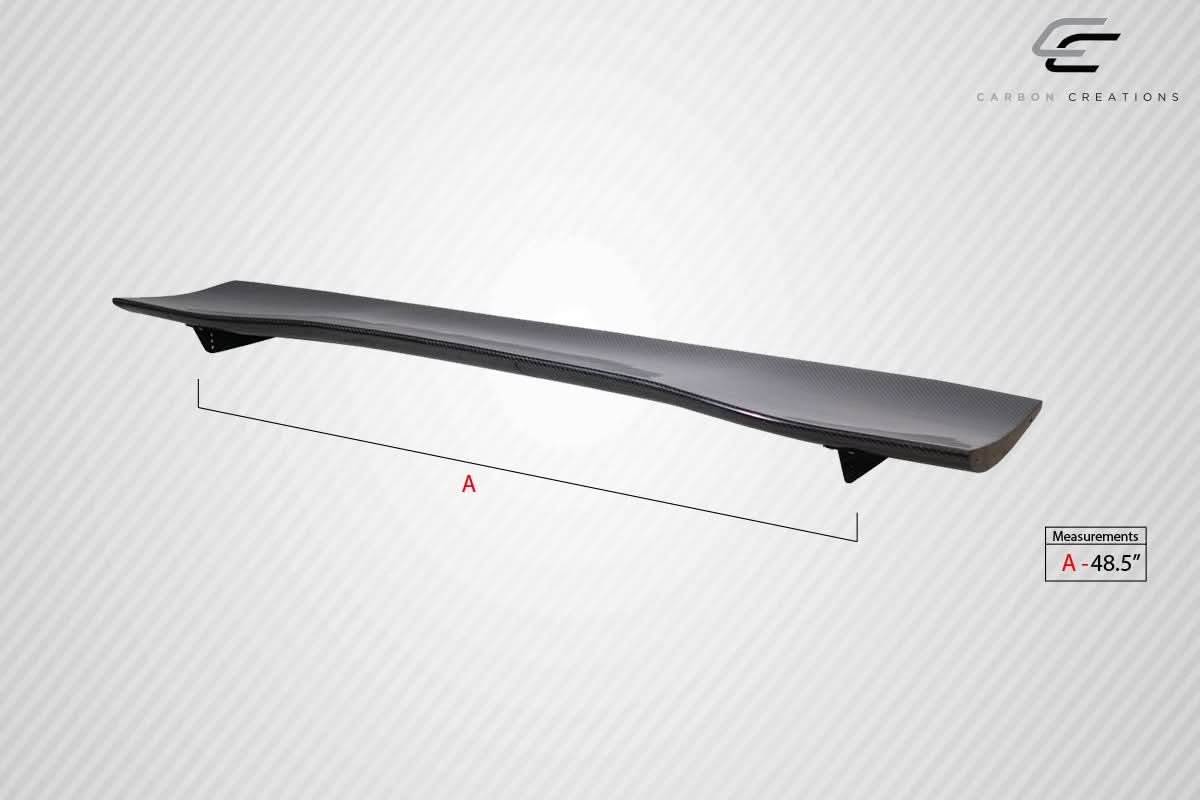 Universal VRX V2 Style Short Wing Kit - Dry Carbon Fiber