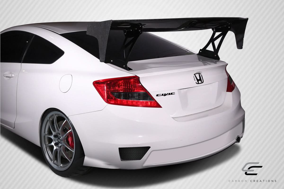 Universal VRX V2 Style Short Wing Kit - Dry Carbon Fiber