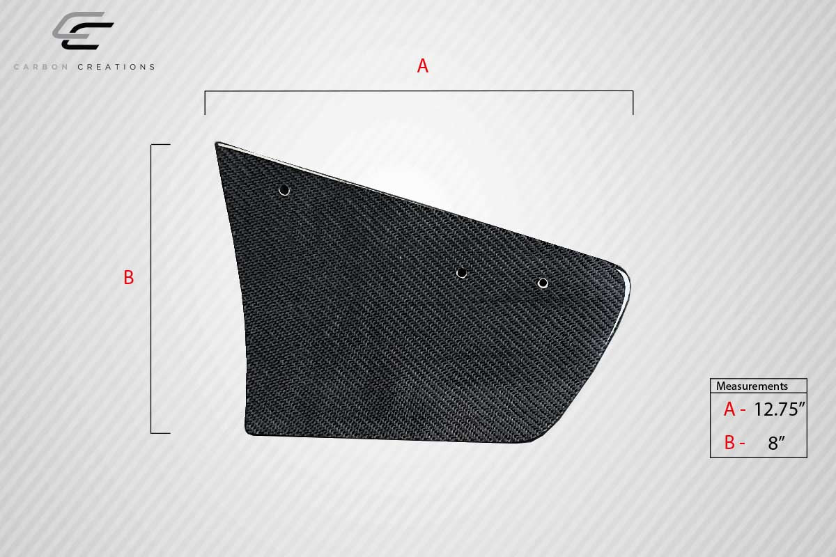 Universal 62" Carbon Creations DriTech VRX V1 Tall Wing Complete Kit - 9 Piece