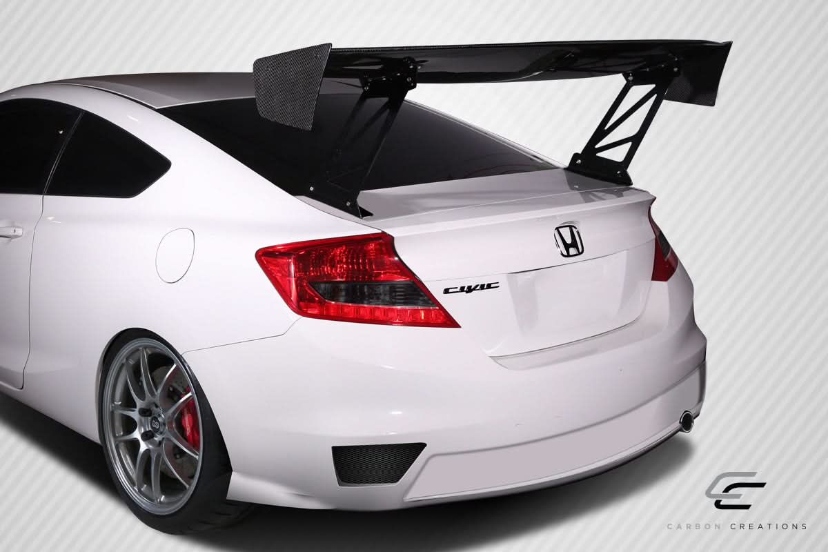 Universal VRX V1 Style 62" Tall Wing Complete Kit - Carbon Fiber