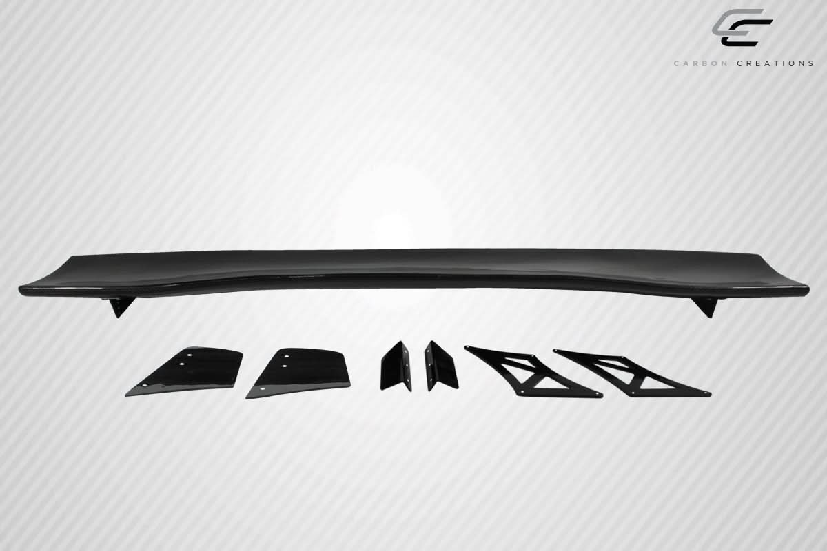 Universal 66" VRX V1 Style Short Wing Complete Kit - Carbon Fiber