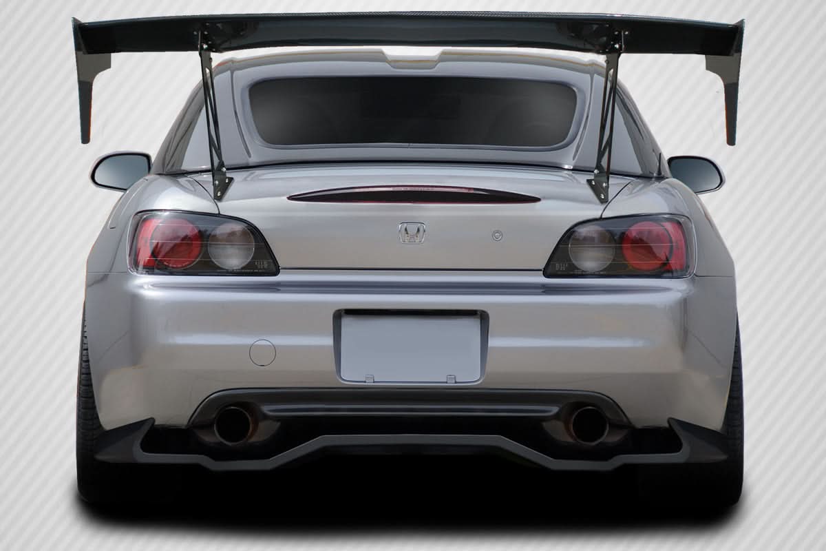 Universal VRX V2 Style Tall Wing Complete Kit - Carbon Fiber