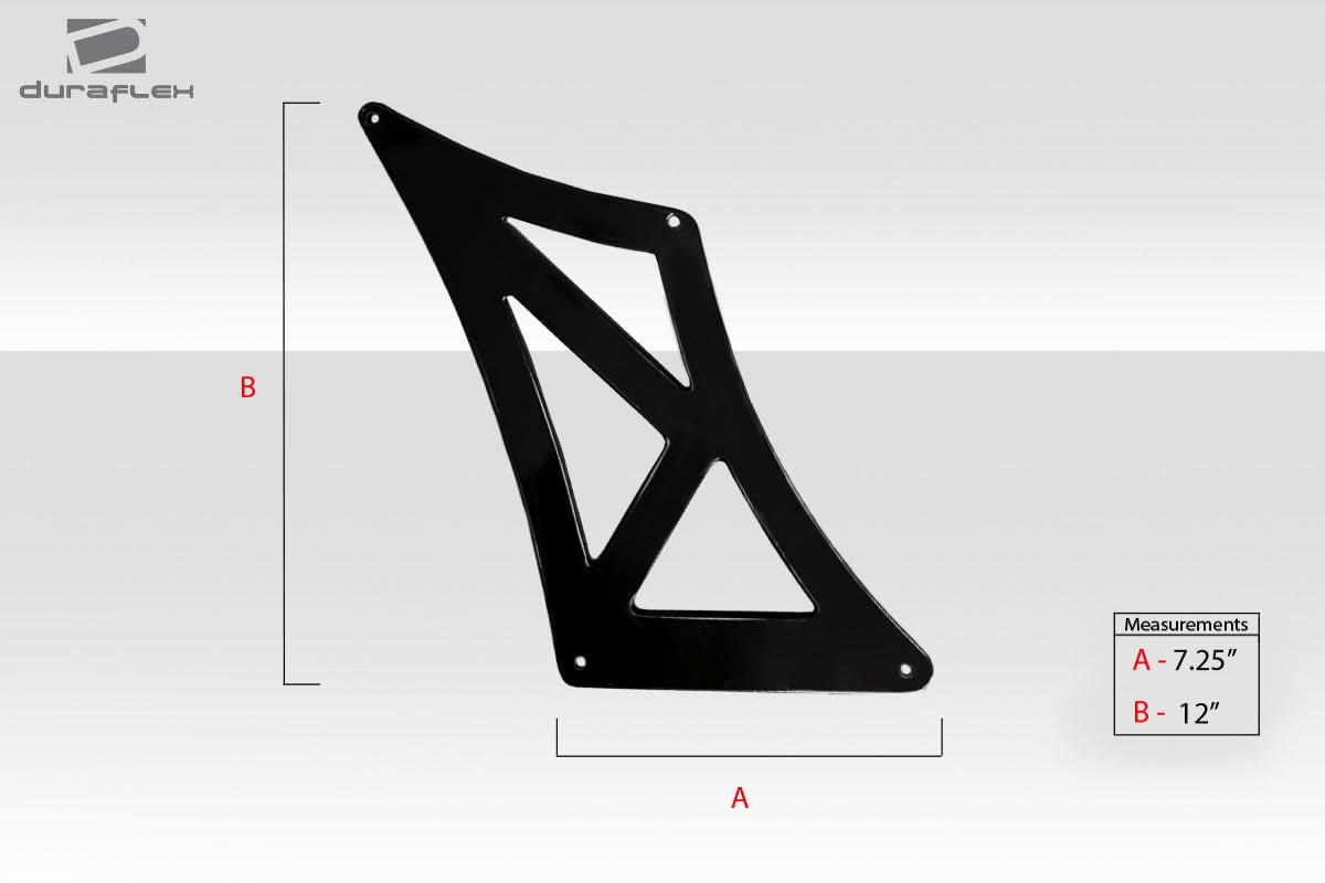 Universal VRX V1 Style Short Wing Complete Kit - 9 Piece - FRP
