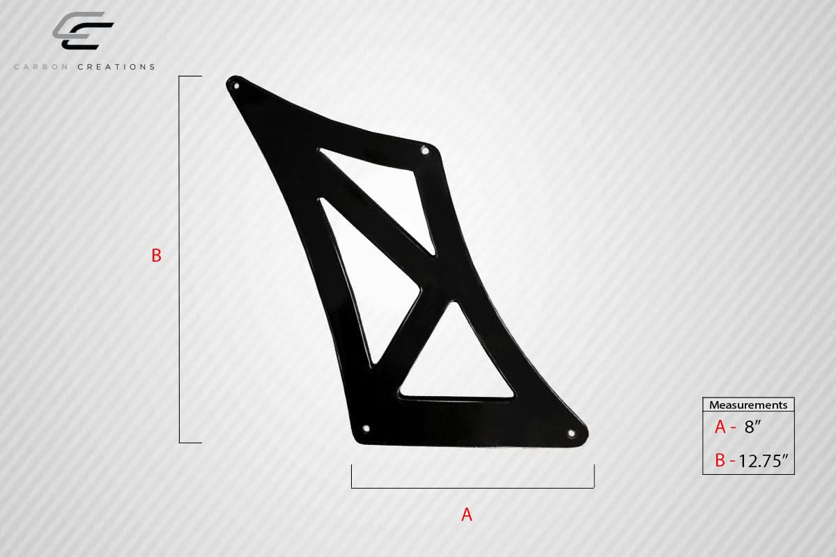 Universal 70" VRX V1 Style Short Wing Complete Kit - Carbon Fiber