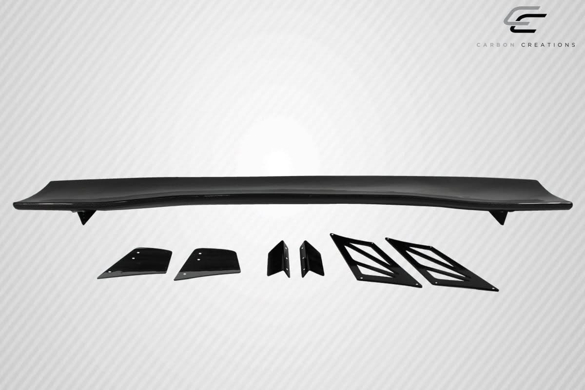 Universal VRX V1 Style Tall Wing Complete Kit - Carbon Fiber