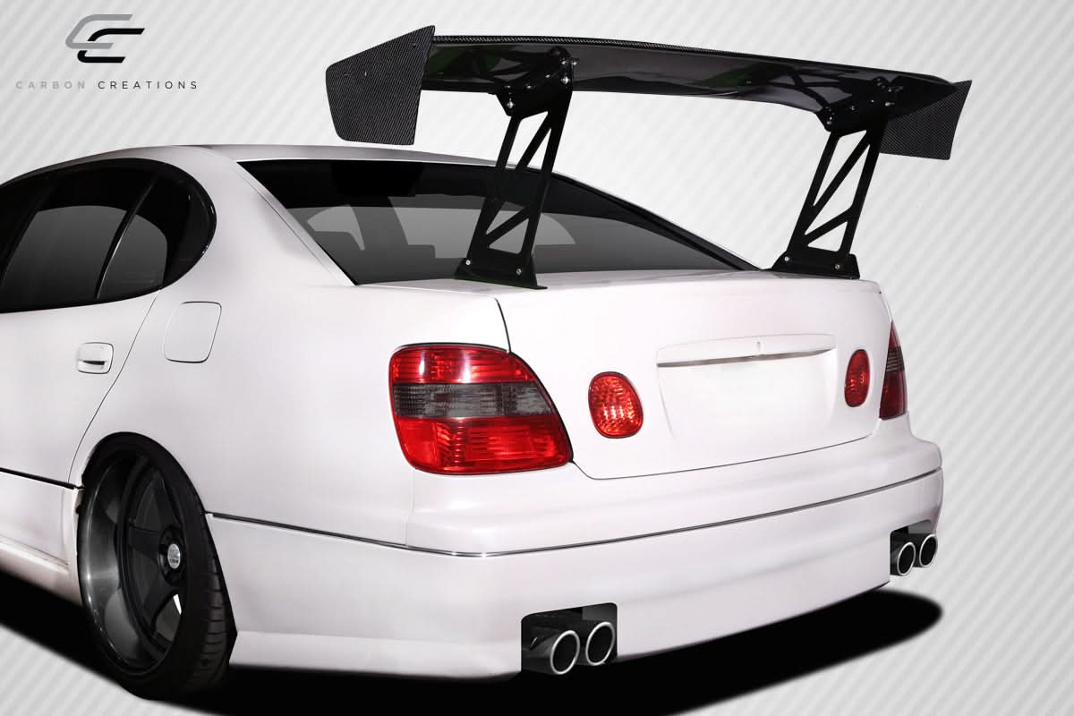Universal VRX V1 Style Tall Wing Complete Kit - Carbon Fiber