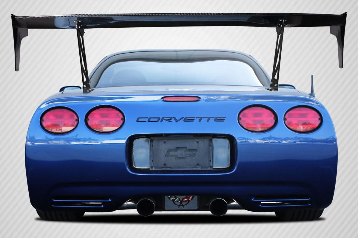 Universal VRX V2 Style Tall Wing Complete Kit - Carbon Fiber