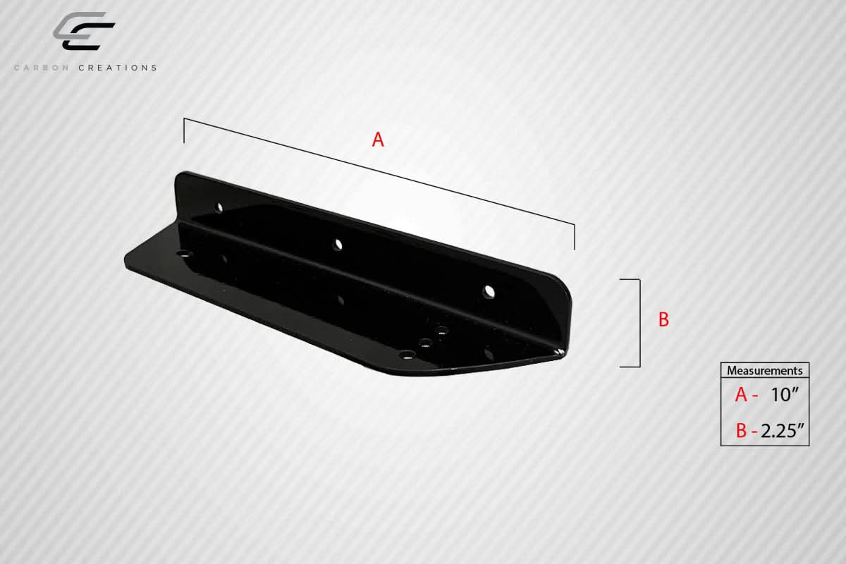 Universal VRX V2 Style Tall Wing Complete Kit - Carbon Fiber