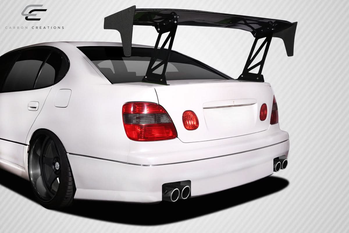 Universal VRX V2 Style Tall Wing Complete Kit - Carbon Fiber