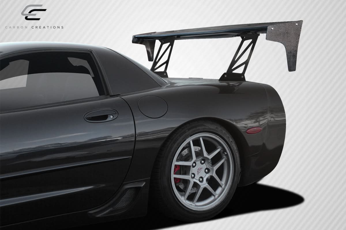 Universal VRX V2 Style Tall Wing Complete Kit - Carbon Fiber