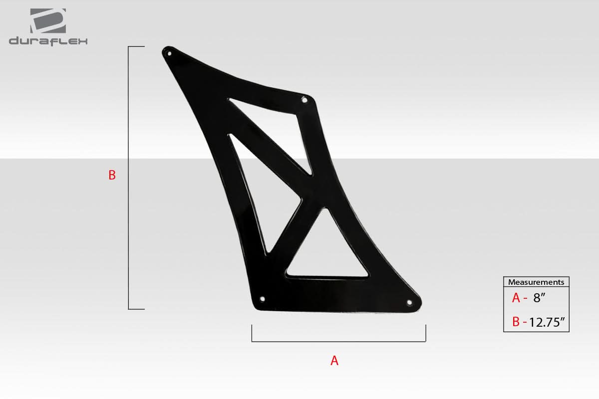 Universal VRX V1 Style Short Wing Complete Kit - 9 Piece - FRP