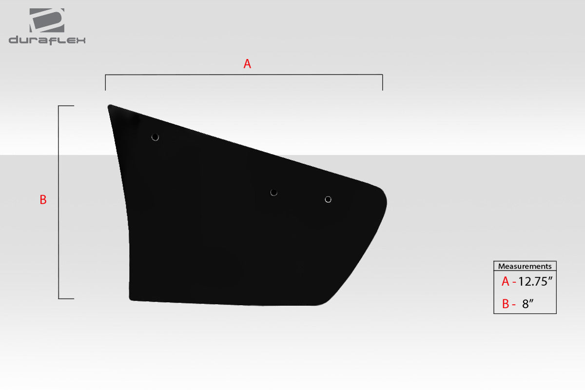 Universal 74" Duraflex VRX V1 Short Wing Complete Kit - 9 Piece