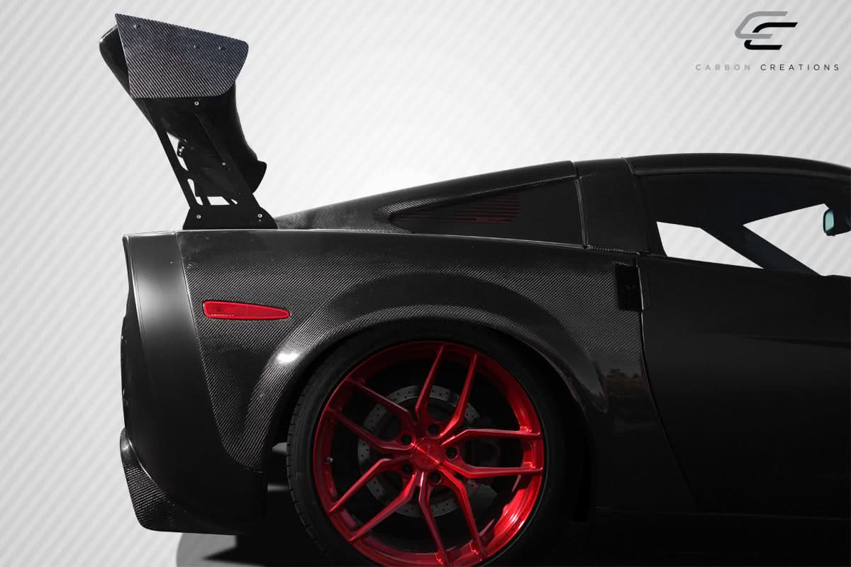 Universal VRX V1 Style Tall Wing Complete Kit - Carbon Fiber