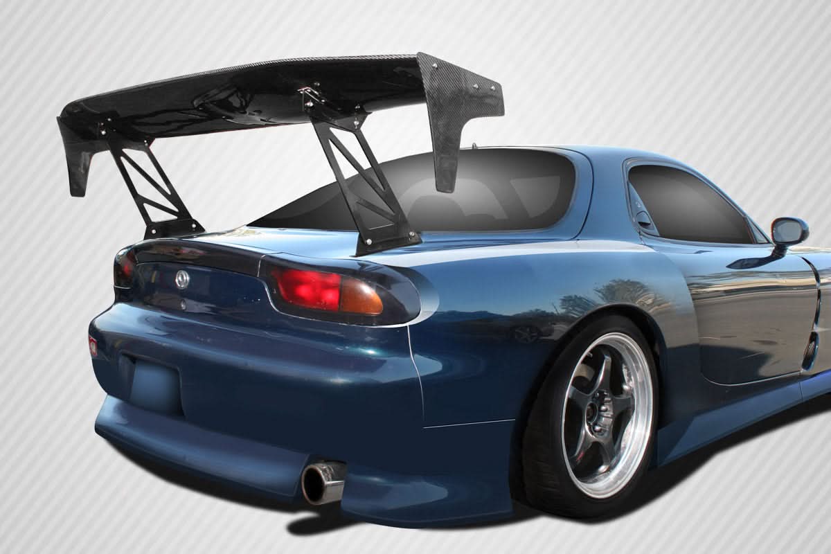 Universal VRX V2 Style Tall Wing Complete Kit - Carbon Fiber