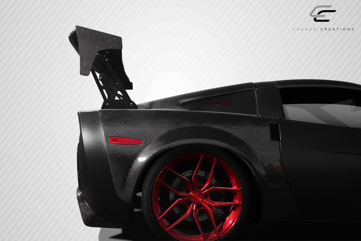 Universal VRX V2 Style Tall Wing Complete Kit - Carbon Fiber