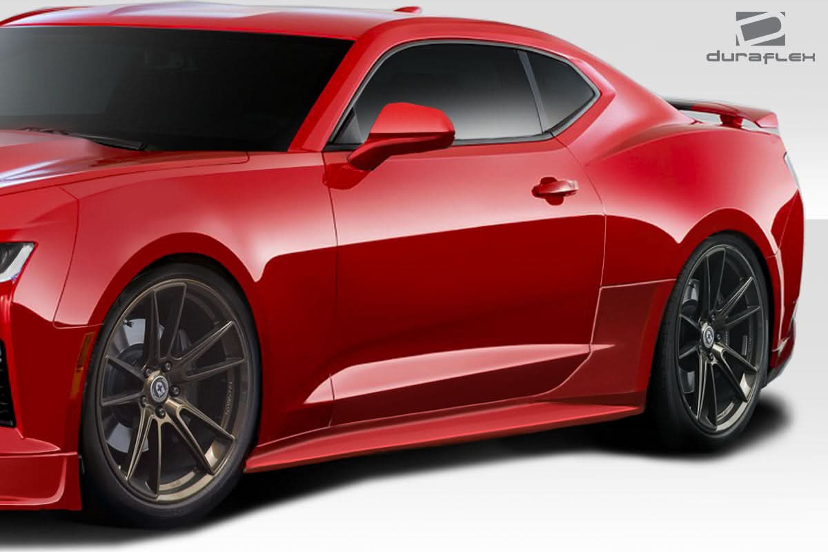 2016-2023 Chevrolet Camaro Racer Style Side Skirts - 2 Piece - FRP