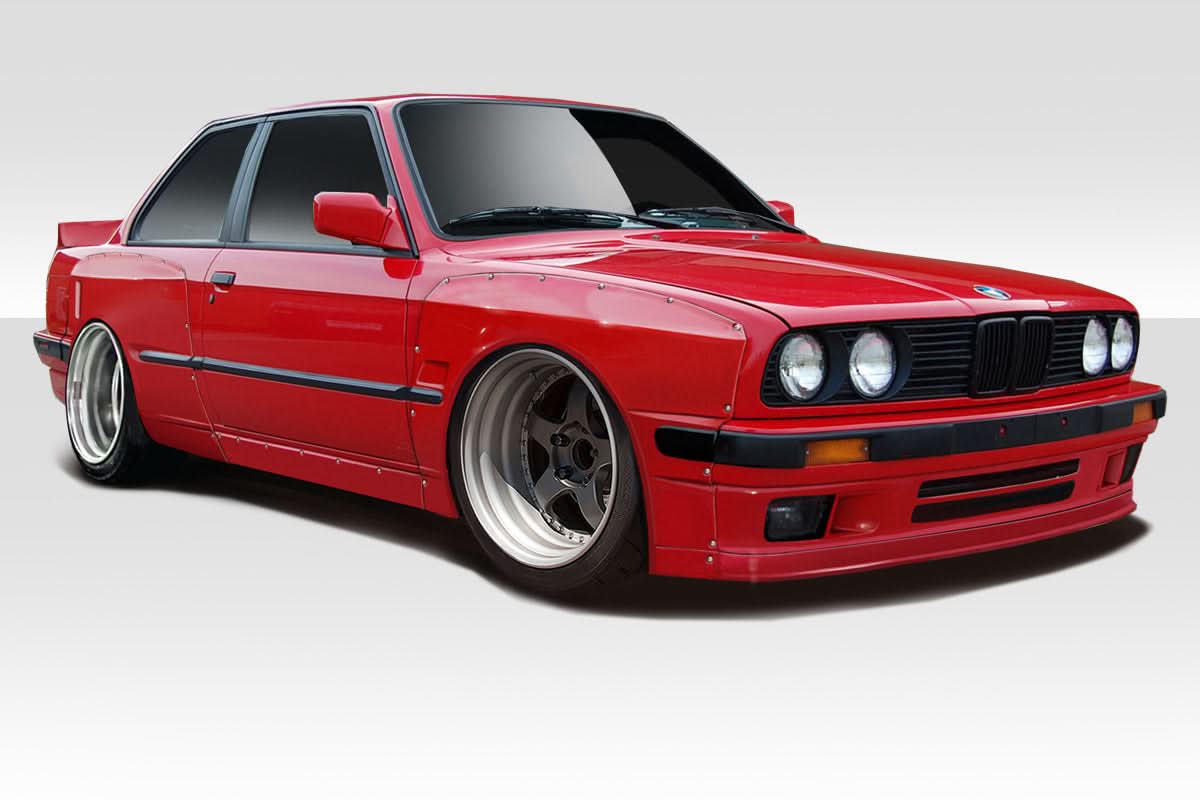 1984-1991 BMW 3 Series E30 TKO Style Wide Body Kit - FRP