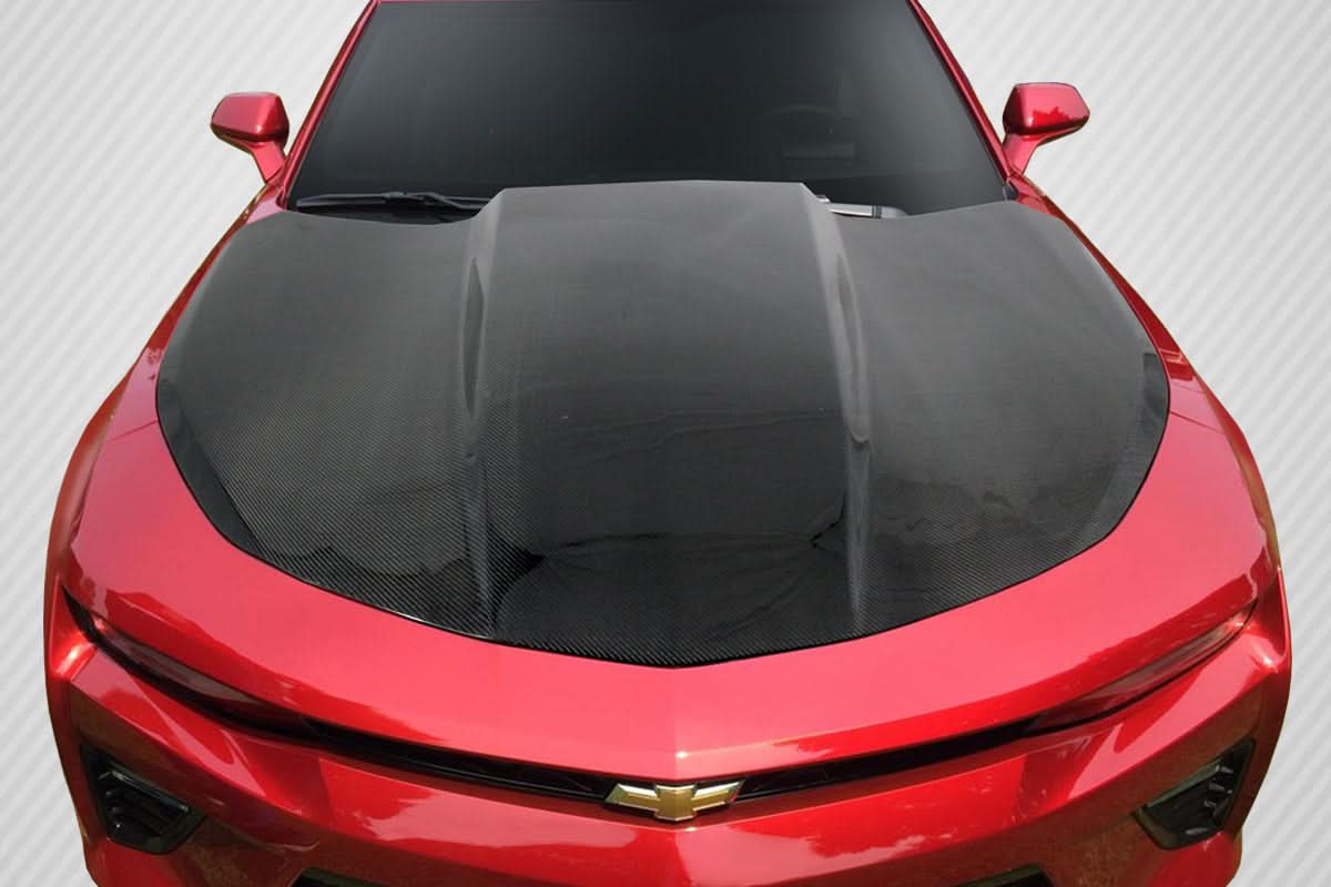 2016-2023 Chevrolet Camaro DriTech Style Cowl Hood - Carbon Fiber