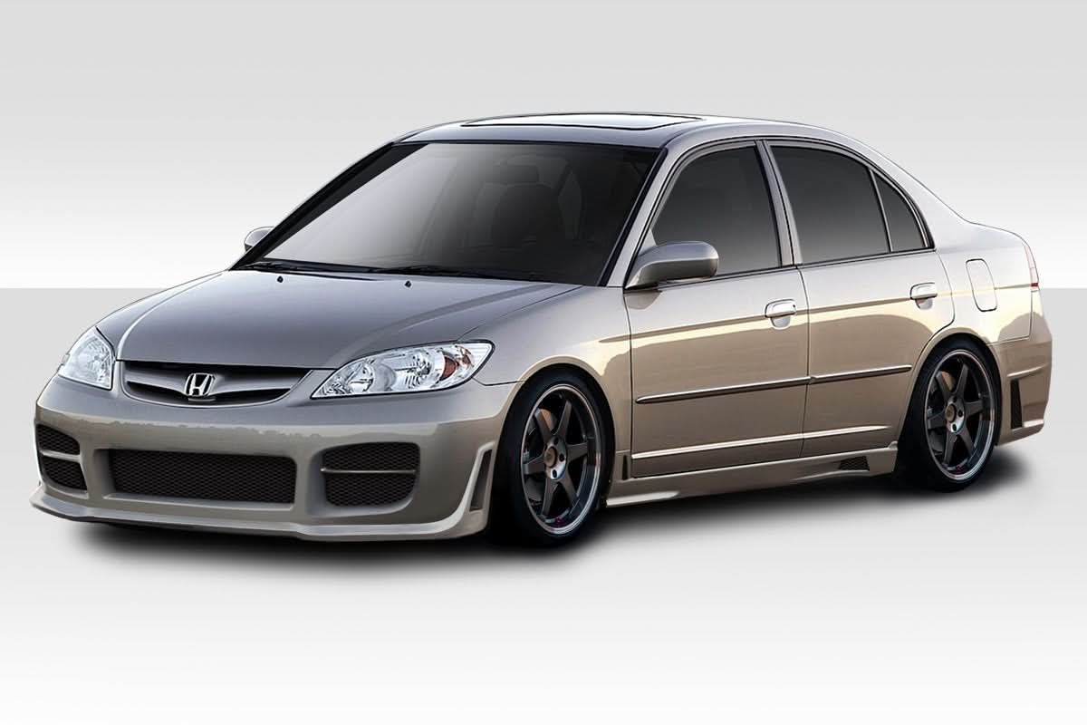 2004-2005 Honda Civic 4DR R34 Style Body Kit - 4 Piece - FRP