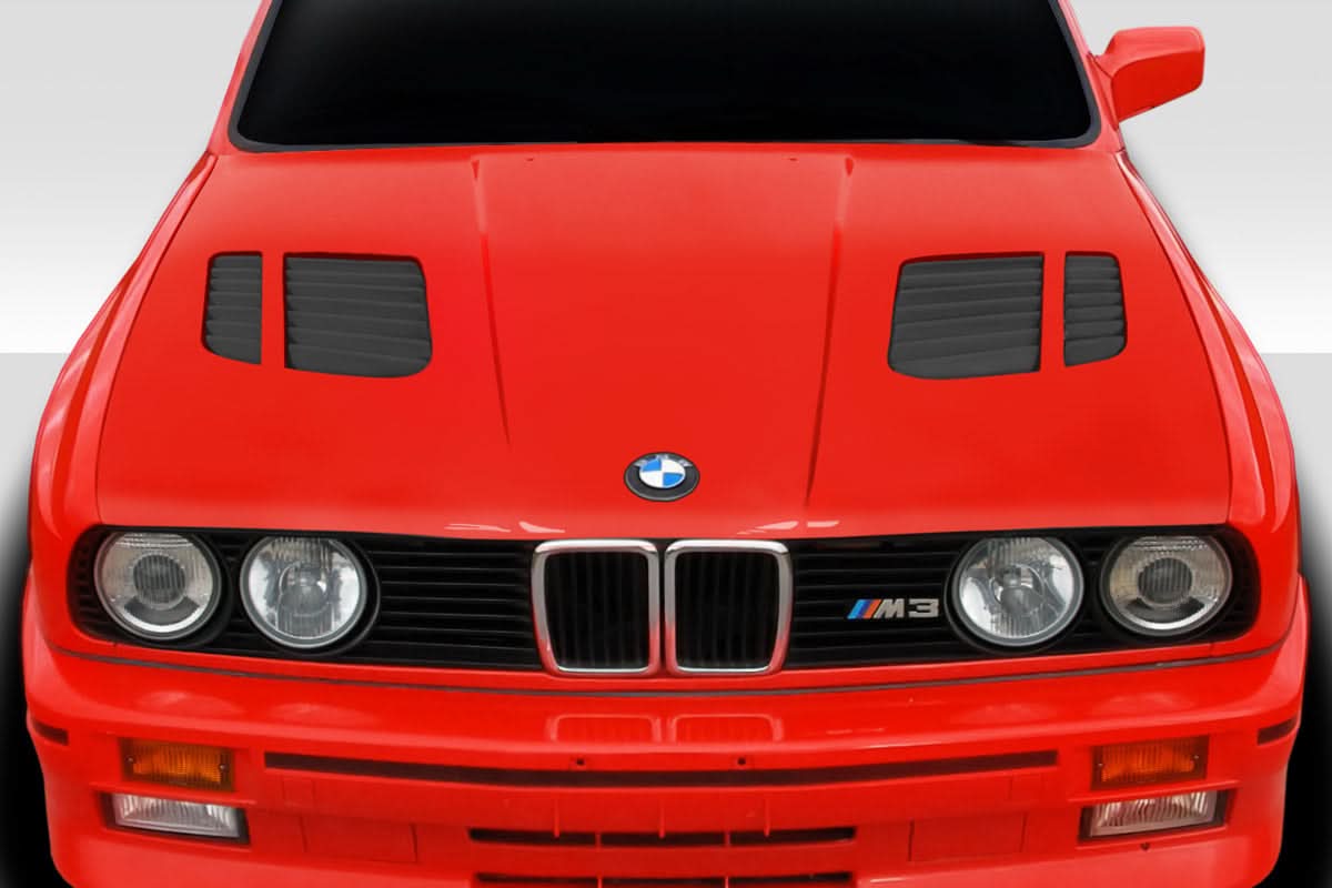 1984-1991 BMW 3 Series E30 GTR Style Hood - FRP