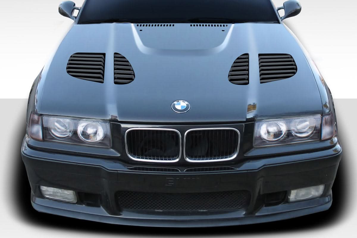 1992-1998 BMW E36 GTR Style Hood - 1 Piece - FRP