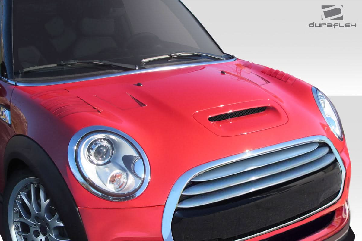 2014-2024 Mini Cooper S Racer Style Hood - 1 Piece - FRP