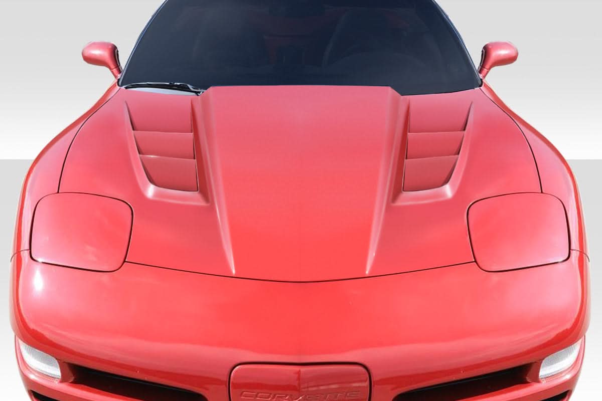 1997-2004 Chevrolet Corvette C5 H Style Design Hood - 1 Piece - FRP